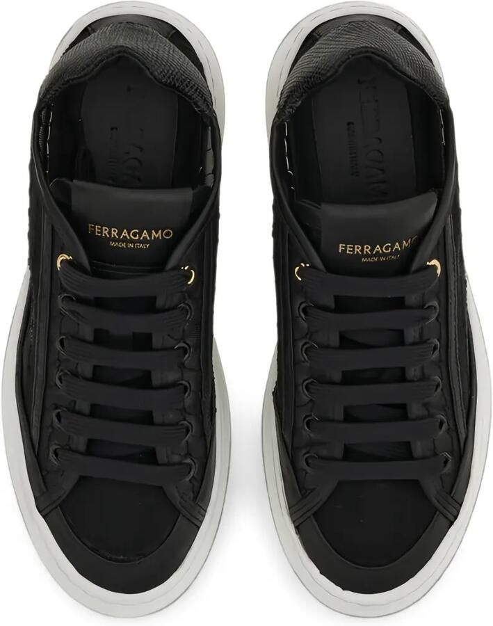 Ferragamo Sneakers met doorzichtig vlak Zwart