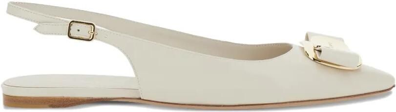 Ferragamo Slingback ballerina's met Vara-strik Beige