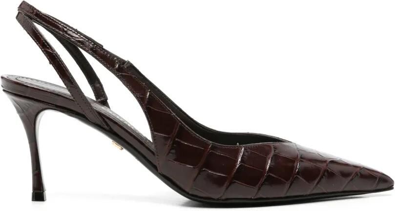 Ferragamo Slingback sneakers met hak Bruin