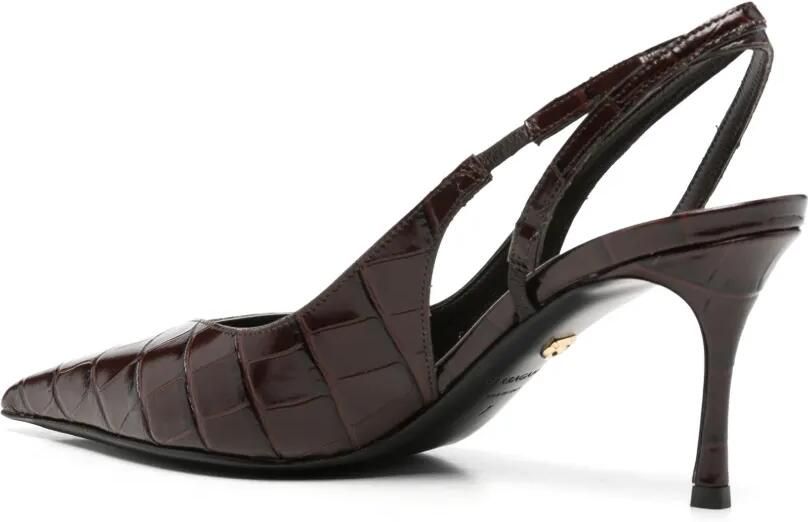 Ferragamo Slingback sneakers met hak Bruin - Foto 3