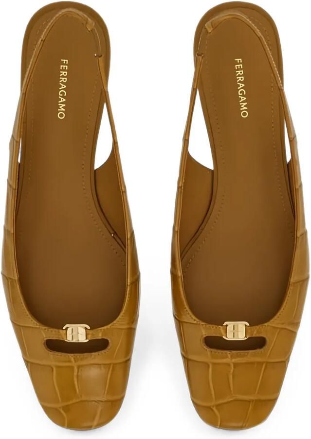 Ferragamo Slingback pumps Bruin - Foto 2