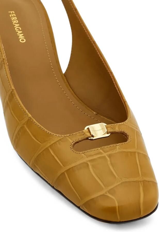 Ferragamo Slingback pumps Bruin - Foto 3
