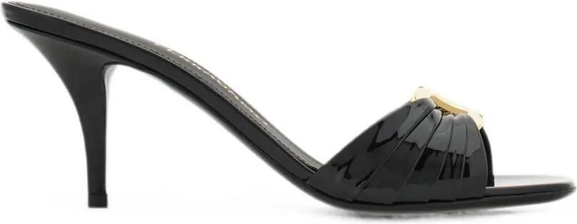 Ferragamo Slippers met Gancini-detail Zwart