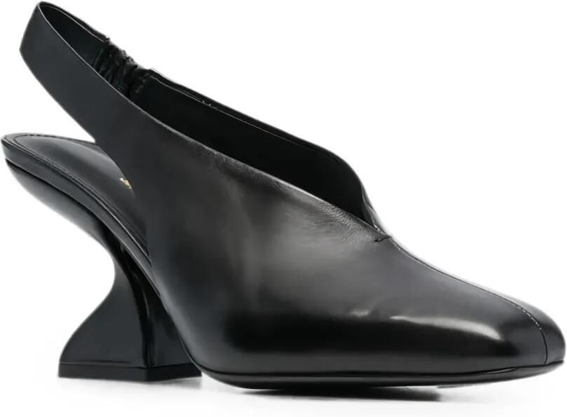 Ferragamo Sloane pumps met sculpturale hak Zwart - Foto 2