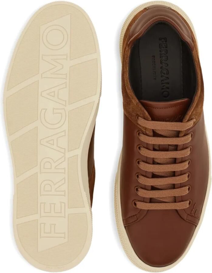 Ferragamo Sneakers met geborduurde vlakken Bruin - Foto 2