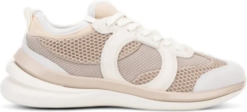 Ferragamo Sneakers met net detail Beige