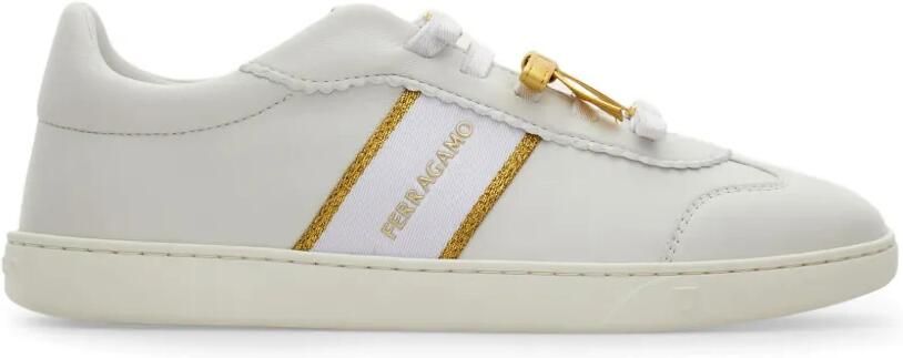 Ferragamo Sneakers met strikdetail Wit