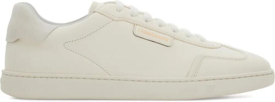 Ferragamo Sneakers met suède vlak Wit