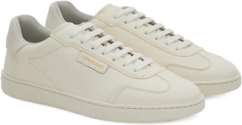 Ferragamo Sneakers met suède vlak Wit - Foto 5