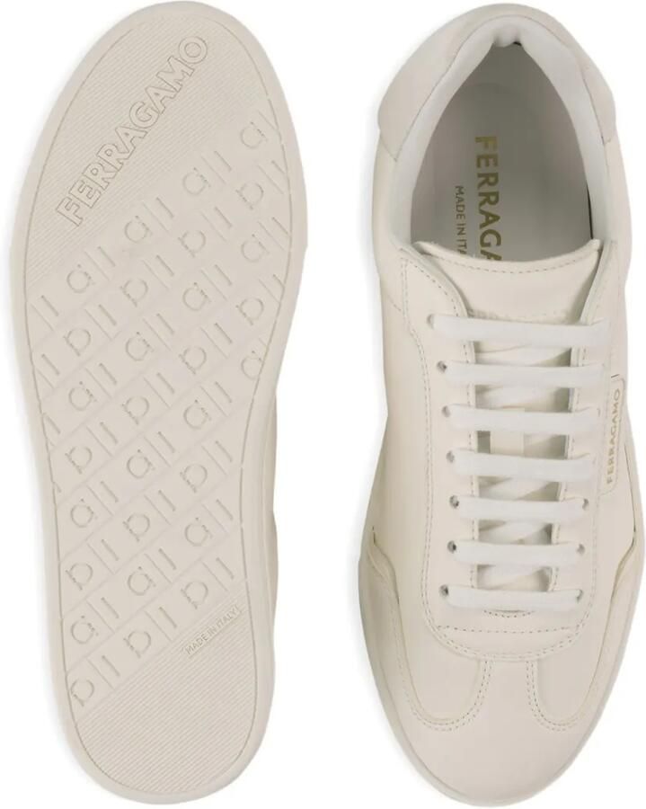 Ferragamo Sneakers met suède vlak Wit - Foto 3