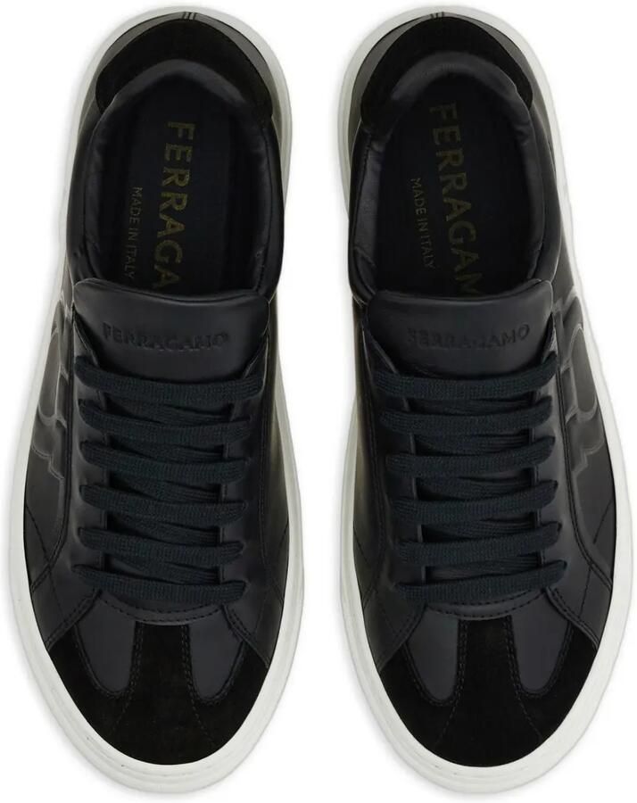 Ferragamo Sneakers met textuur Zwart - Foto 4