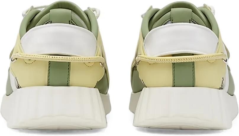 Ferragamo Sneakers met vlakken en houtje-touwtje sluiting Groen - Foto 3