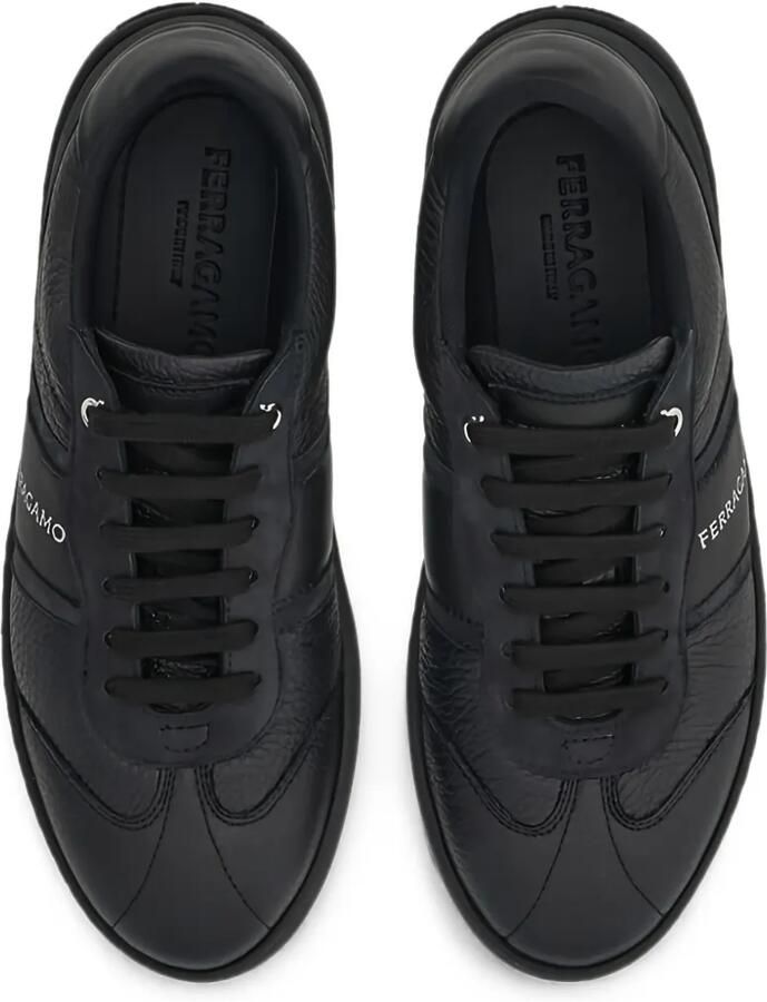 Ferragamo Sneakers met vlakken en logoprint Zwart - Foto 2