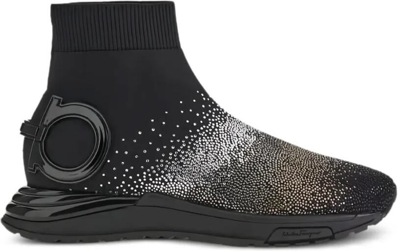 Ferragamo Sneakers verfraaid met logodetail Zwart