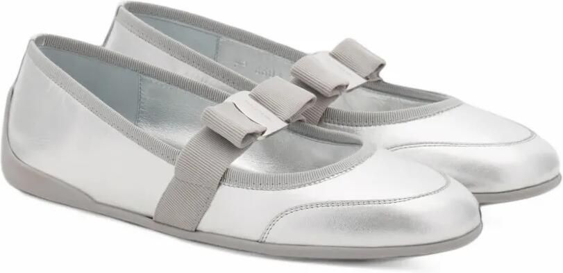 Ferragamo Sporty ballet flat Zilver - Foto 2