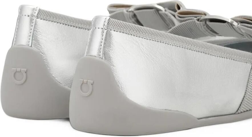 Ferragamo Sporty ballet flat Zilver - Foto 4