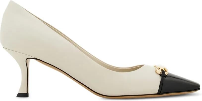 Ferragamo Pumps met vierkante neus Wit