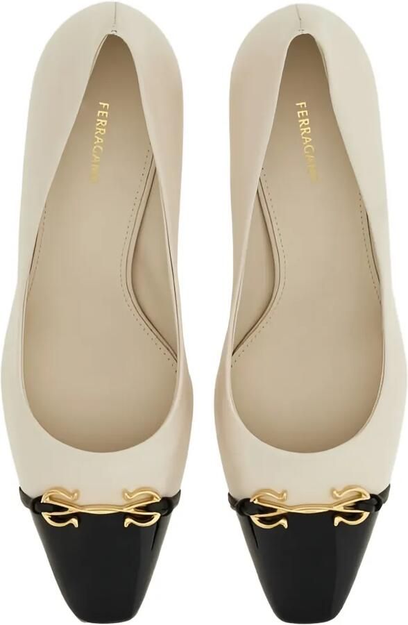 Ferragamo Pumps met vierkante neus Wit - Foto 3