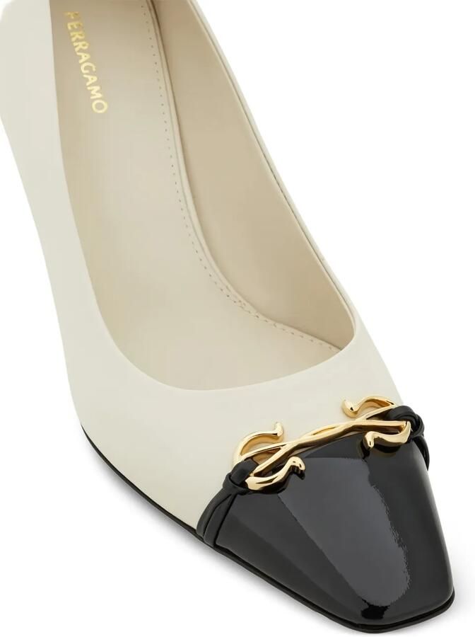 Ferragamo Pumps met vierkante neus Wit - Foto 2