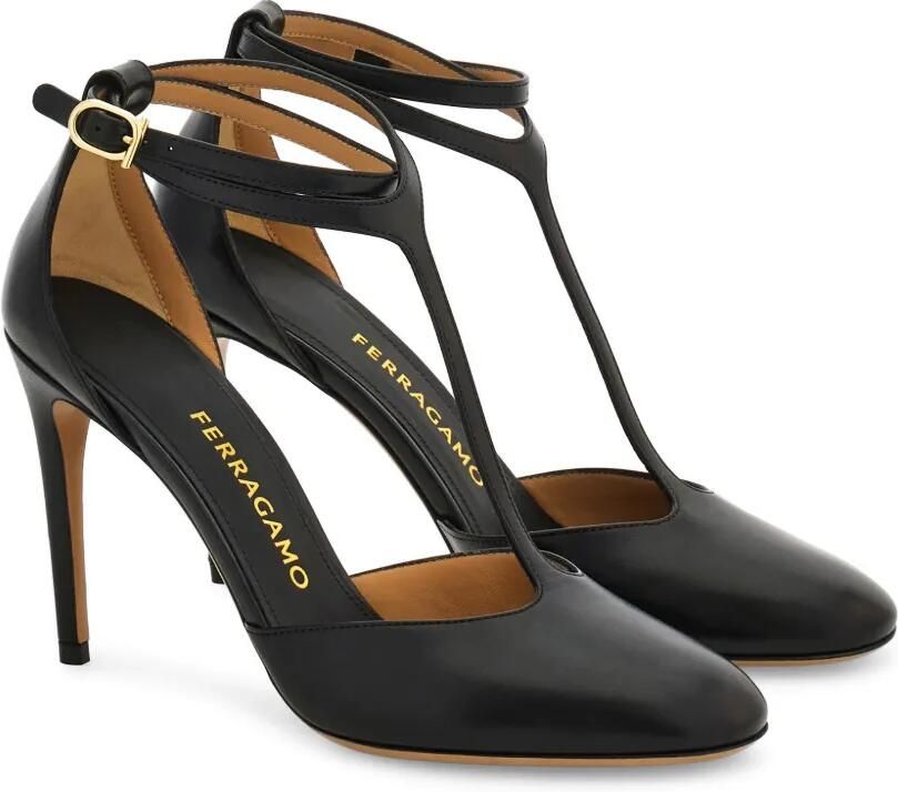 Ferragamo Stiletto pumps met T-bandje Zwart - Foto 5