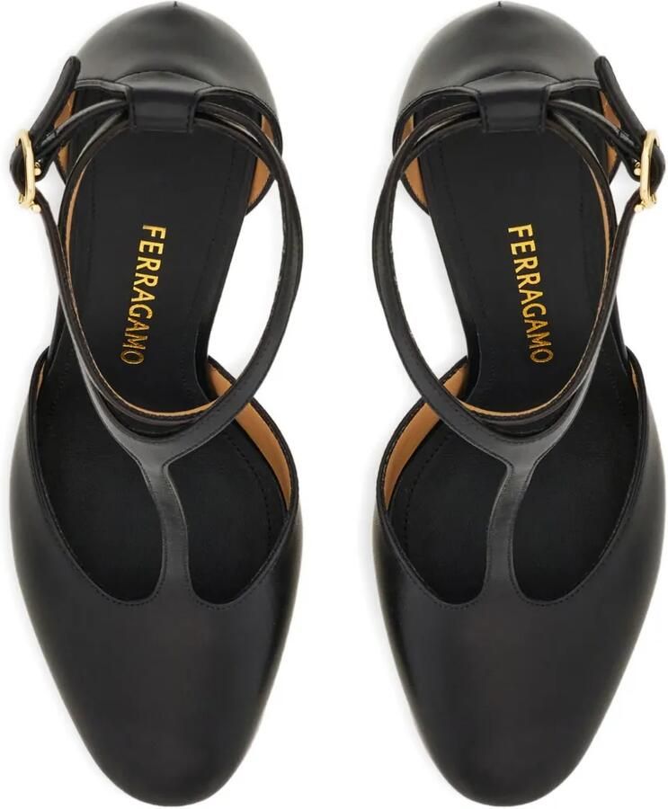 Ferragamo Stiletto pumps met T-bandje Zwart - Foto 3