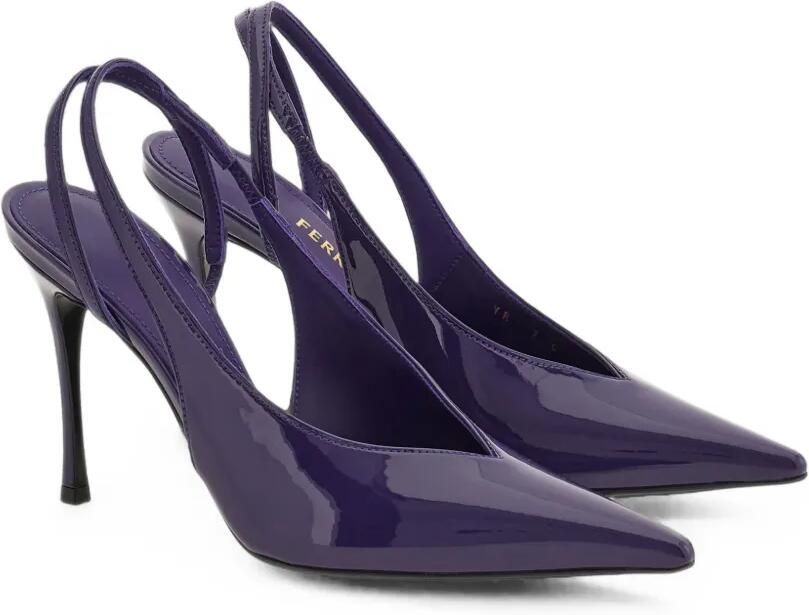 Ferragamo Stiletto slingback pumps Paars - Foto 4