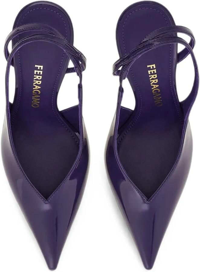 Ferragamo Stiletto slingback pumps Paars - Foto 2