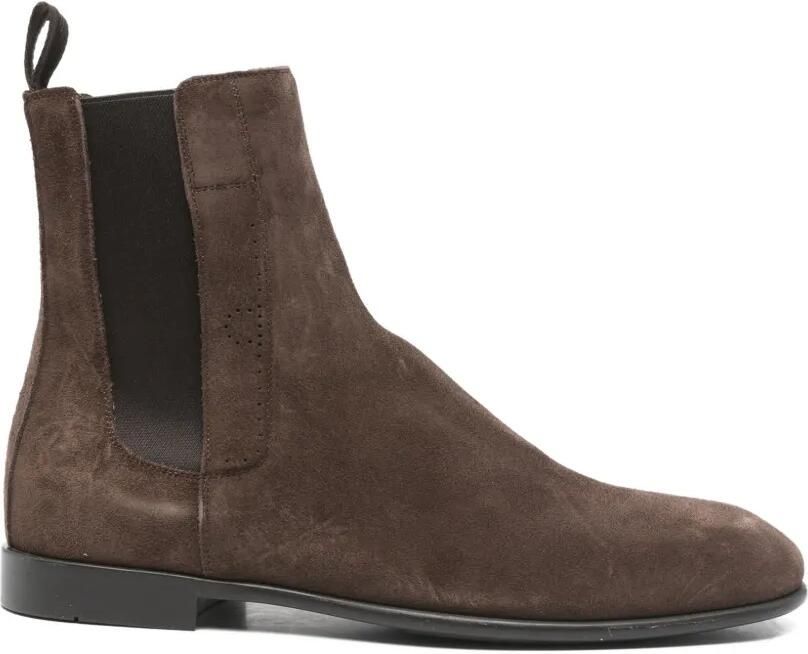 Ferragamo Suède Chelsea laarzen Bruin