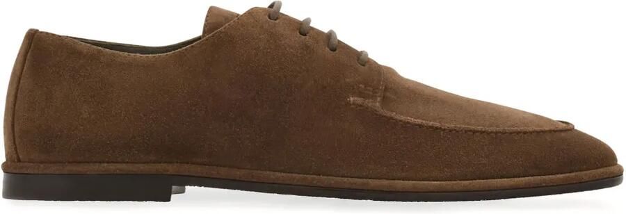 Ferragamo Suède derby schoenen Bruin