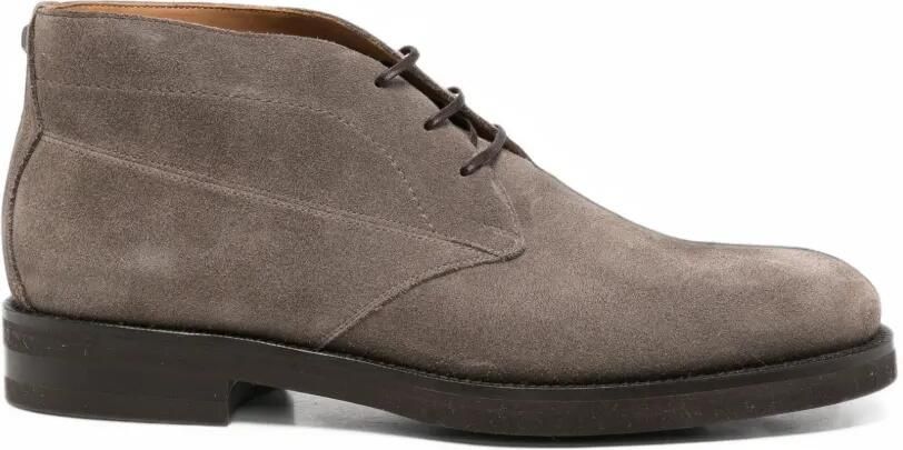 Ferragamo Suède desert boots Grijs