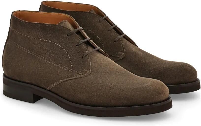 Ferragamo Suède enkellaarzen Bruin - Foto 4