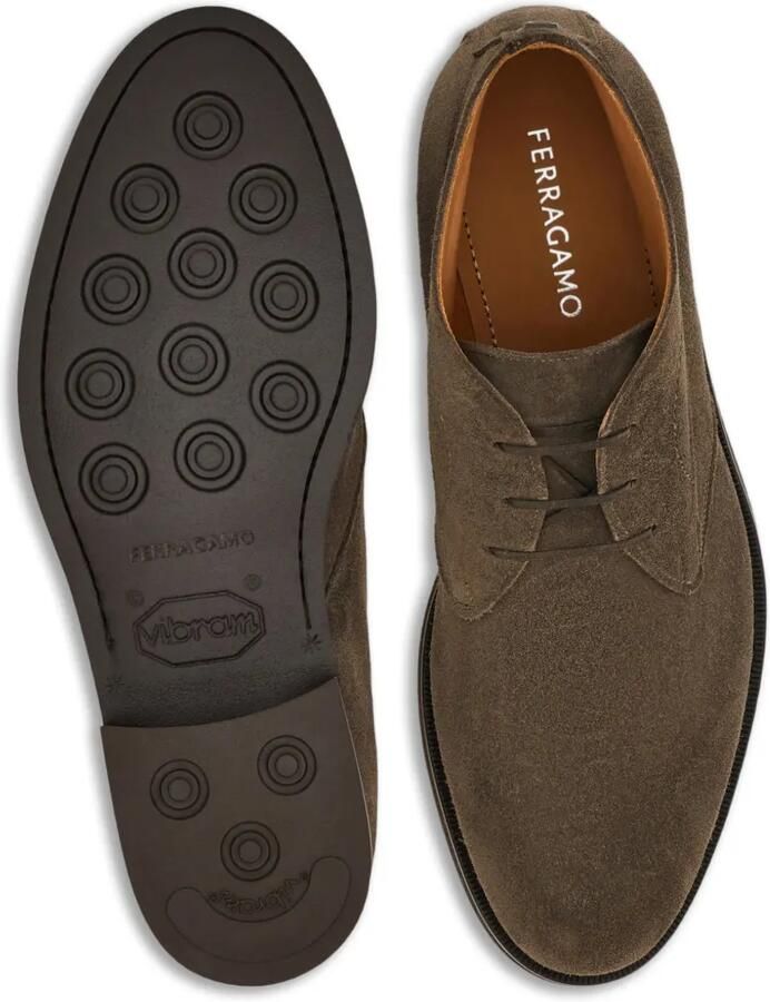 Ferragamo Suède enkellaarzen Bruin - Foto 3