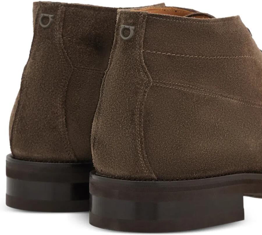 Ferragamo Suède enkellaarzen Bruin - Foto 2