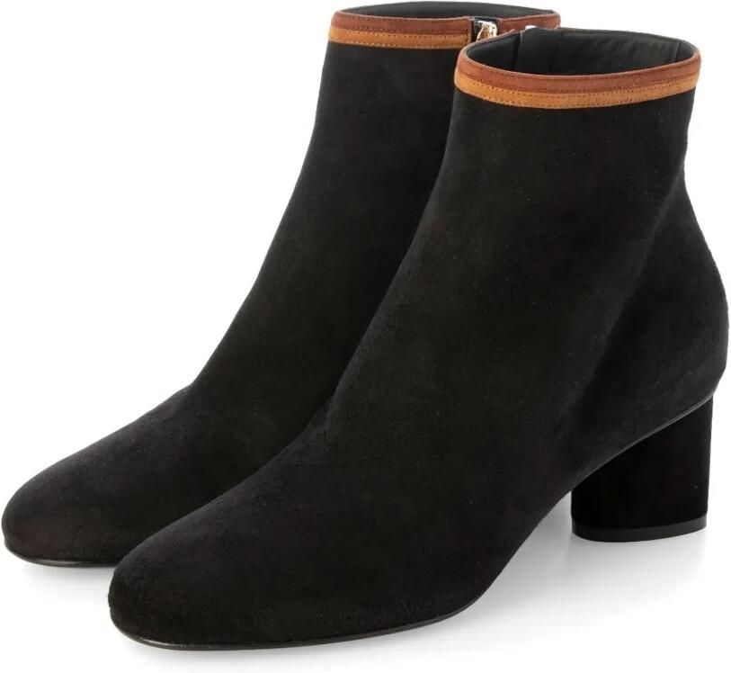 Ferragamo Suède enkellaarzen Zwart - Foto 4