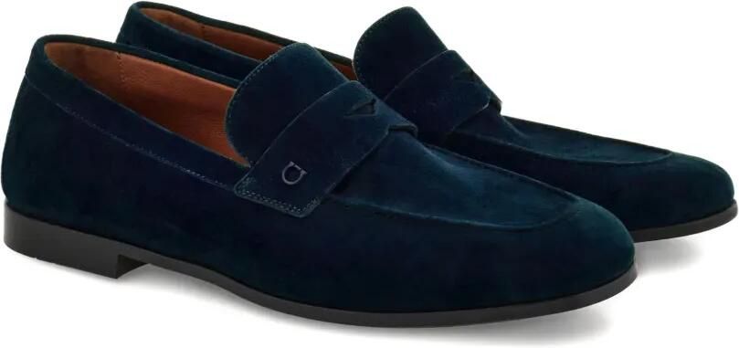 Ferragamo Suède loafers Blauw