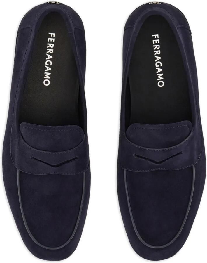 Ferragamo Suède loafers Blauw - Foto 3