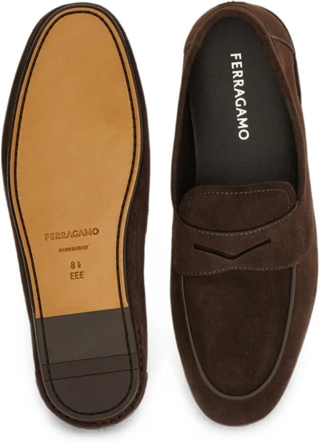Ferragamo Suède loafers Bruin - Foto 2