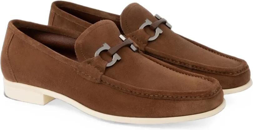 Ferragamo Gancini Ornament loafers Bruin - Foto 5