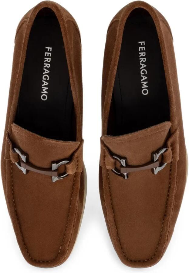 Ferragamo Gancini Ornament loafers Bruin - Foto 3