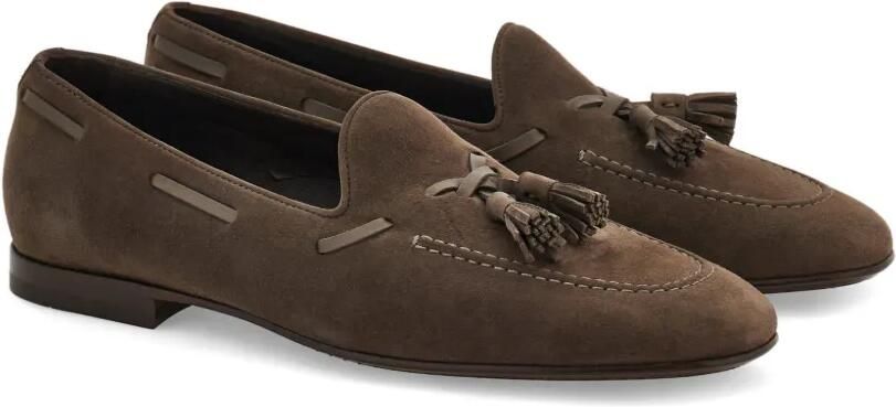 Ferragamo Suède loafers met kwastjes Bruin - Foto 5