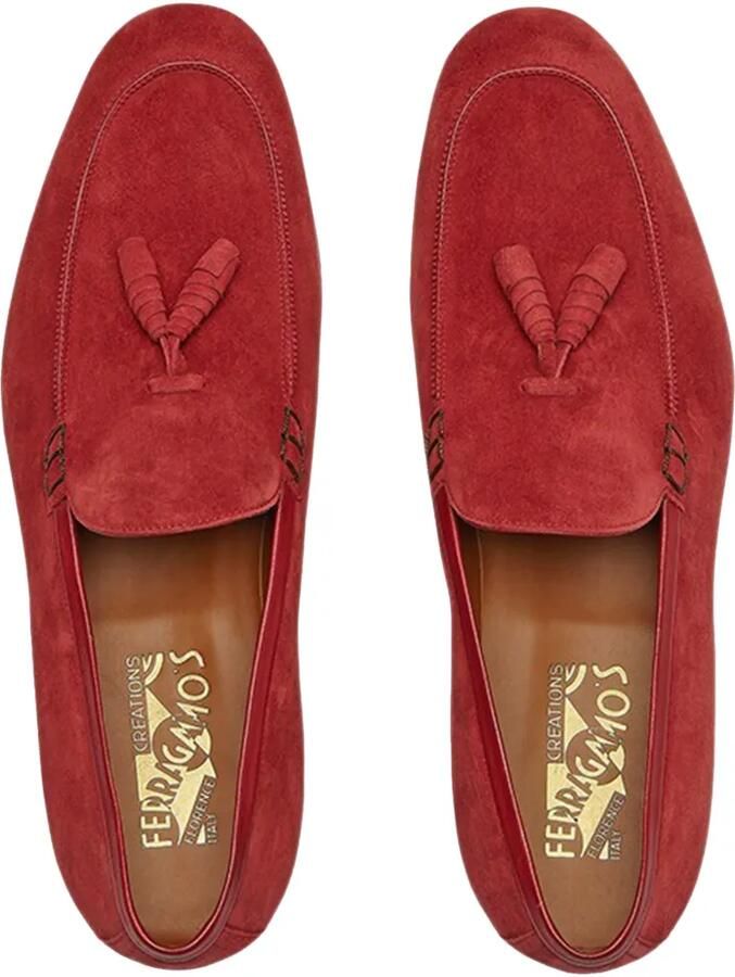 Ferragamo Suède loafers Rood - Foto 3