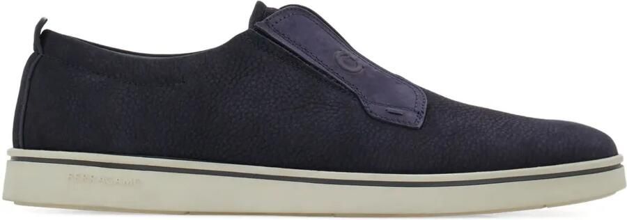 Ferragamo Suède slip-on sneakers Blauw
