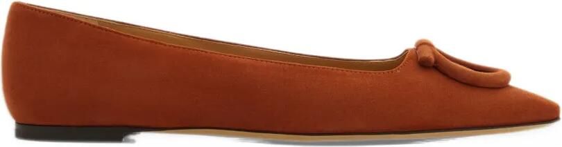 Ferragamo tonal maxi Gancini ballet flat Oranje