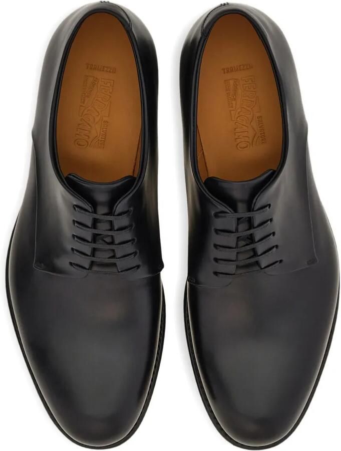 Ferragamo Tramezza derby schoenen Zwart - Foto 4