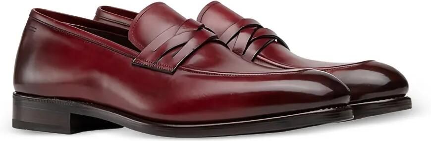 Ferragamo Tramezza leren loafers Rood