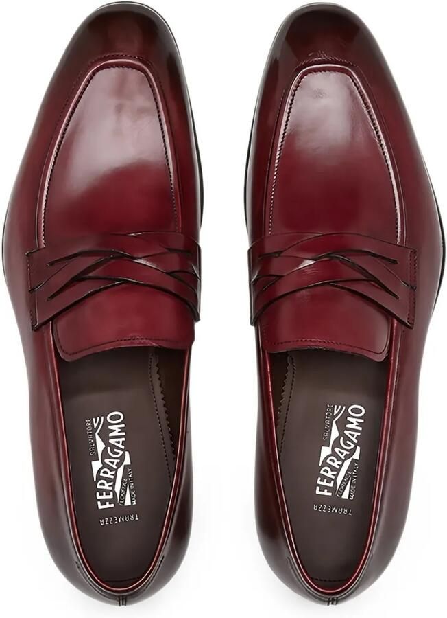 Ferragamo Tramezza leren loafers Rood - Foto 3