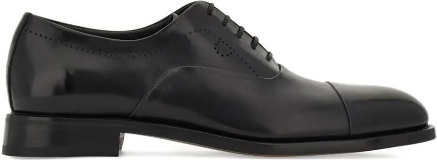 Ferragamo Tramezza leren Oxford schoenen Zwart