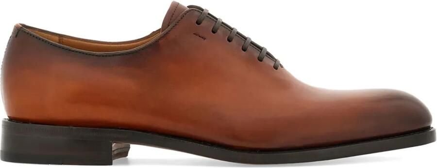 Ferragamo Tramezza Oxford schoenen met effen neus Bruin