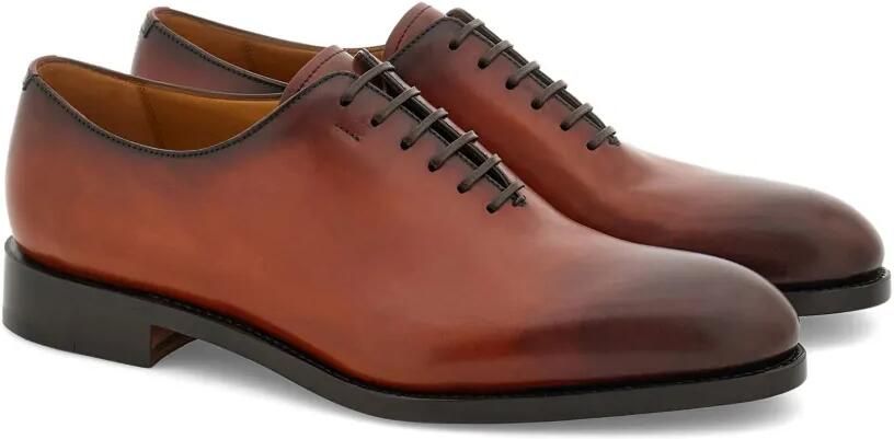 Ferragamo Tramezza Oxford schoenen met effen neus Bruin - Foto 5