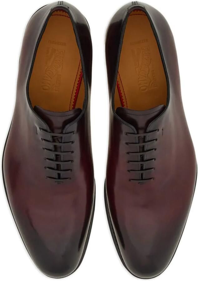Ferragamo Tramezza Oxford schoenen met effen neus Rood - Foto 3